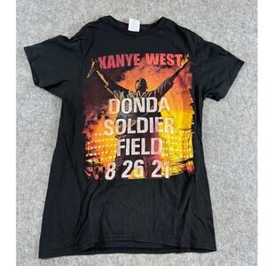 Kanye West Shirt Mens Black Donda Soldier Field Concert Tee Streetwear Small